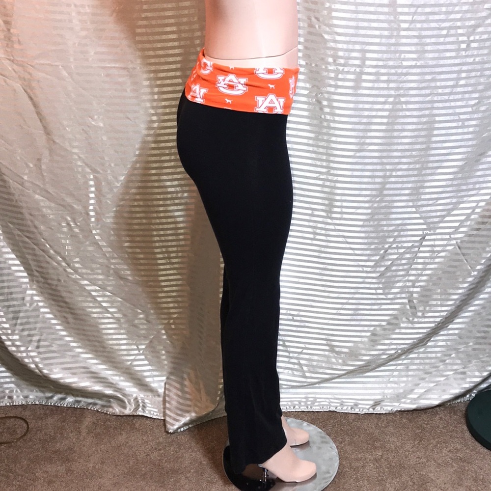VS Pink Auburn University Fold Over Yoga Pants - Picture 4 of 8